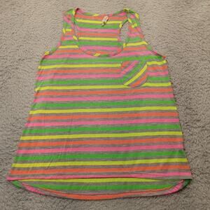 One Clothing Razor Back Top S Women's Stripe Pullover
